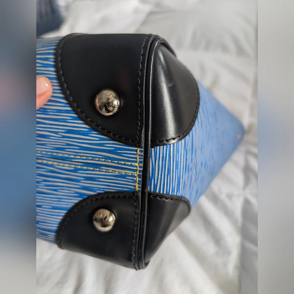 Louis Vuitton Denim Epi Leather Phenix PM Shoulder Bag